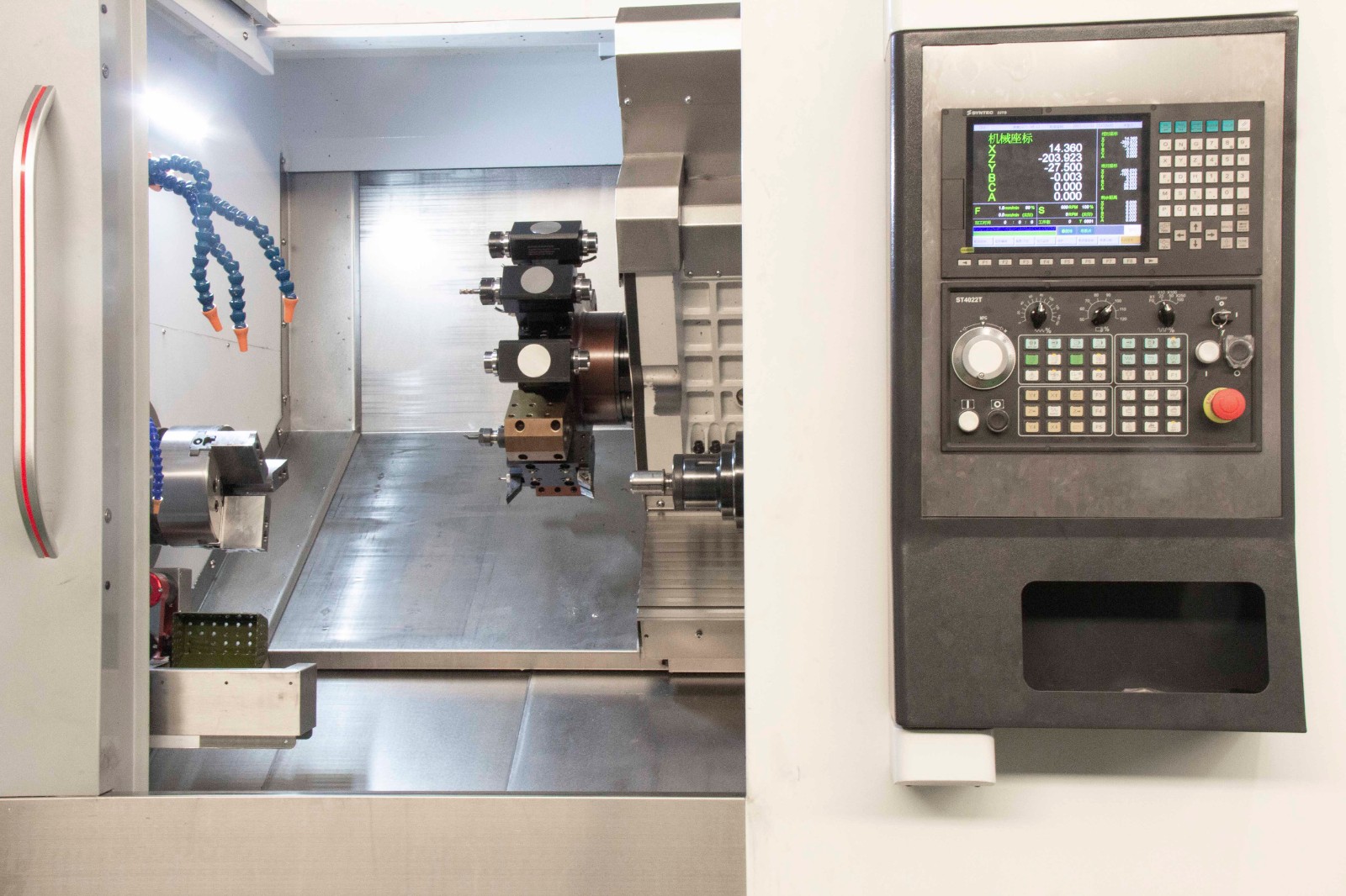 5246YT雙主軸動力刀塔機控制面板